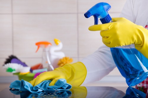 Professional house clearance team removing items from a home